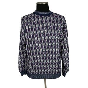 Vintage 80’s Ellis Island Purple Cotton Blend Crew Neck - Unisex XL
